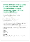 CHFI &lpar;Computer Hacking Forensic Investigator&rpar; Exam Prep&colon; 100&plus; Q&A on Digital Forensics