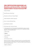 ISSA CERTIFICATION EXAM EXAM with &NewLine;Questions and Answers&sol;Plus a Rationale &NewLine;Updated 2026 A&plus;&sol;Instant Download PDF &NewLine;