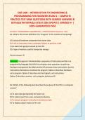 EGR 1400 &ndash; INTRODUCTION TO ENGINEERING & &NewLine;PROGRAMMING FOR ENGINEERS EXAM 1 &ndash; COMPLETE &NewLine;PRACTICE TEST BANK QUESTIONS WITH VERIFIED ANSWERS & &NewLine;DETAILED RATIONALES LATEST 2026 UPDATE &vert; GRADED A&plus; &vert;  &NewLine;100&percnt; GUARANTEED PASS 