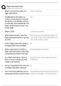 Flight Attendant Exam &vert; 2025&sol;2026 Update &vert; Score 100&percnt; Study Guide&NewLine;&NewLine;