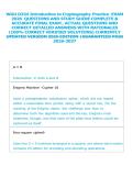 Introduction to Cryptography Practice  