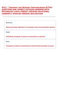 D413 - Telecomm and Wireless Communications ACTUAL &NewLine;QUESTIONS AND CORRECT DETAILED ANSWERS WITH &NewLine;RATIONALES &lpar;100&percnt; CORRECT VERIFIED SOLUTIONS&rpar; &NewLine;CURRENTLY UPDATED VERSION 2026 EDITION  