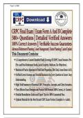 CRPC Final  Exam Form A And B Complete 500&plus; Questions With Detailed Verified Answers &lpar;100&percnt; Correct Answers&rpar;