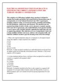 ELECTRICAL JOURNEYMAN TEST EXAM 200 ACTUAL &NewLine;QUESTIONS AND CORRECT ANSWERS LATEST 2026 &NewLine;ALREADY GRADED A&plus; ASSURED PASS
