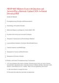 NRNP 6665 Midterm Exam with Questions and &NewLine;Answers&sol;Plus a Rationale Updated 2026 A&plus;&sol;Instant Download PDF &NewLine;