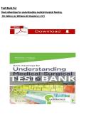 Test Bank For &NewLine;Davis Advantage for understanding medical-Surgical Nursing&comma; &NewLine;7th Edition&comma; by Williams All Chapters &lpar;1-57&rpar;