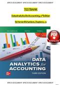 TEST BANK Data Analytics for Accounting&comma; 3rd Edition By Vernon Richardson&comma; Chapters 1 &ndash; 9&period;