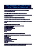 FIRE INVESTIGATOR FINAL EXAM WITH CORRECT SOLURIONS&NewLine;&NewLine;&NewLine;