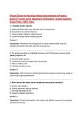 Illinois Exam for Nursing Home Administrators Practice Exam &num;1 &lpar;John Cirn&rpar;  Questions & Answers &vert; Latest Update &vert; Exam Prep &vert; 100&percnt; Pass