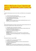 PHTLS 10th Practice Exam 3 Question and Answers with Rationales Latest Version Top Rated A&plus;&period;