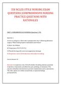 350 NCLEX-STYLE NURSING EXAM &NewLine;QUESTIONS &vert;COMPREHENSIVE NURSING &NewLine;PRACTICE QUESTIONS WITH &NewLine;RATIONALES