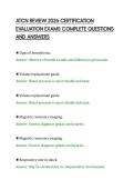 ATCN REVIEW 2026 CERTIFICATION&NewLine;EVALUATION EXAMS COMPLETE QUESTIONS&NewLine;AND ANSWERS