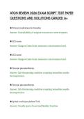 ATCN REVIEW 2026 EXAM SCRIPT TEST PAPER&NewLine;QUESTIONS AND SOLUTIONS GRADED A&plus;&NewLine;