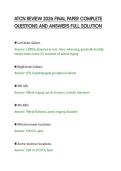 ATCN REVIEW 2026 FINAL PAPER COMPLETE&NewLine;QUESTIONS AND ANSWERS FULL SOLUTION