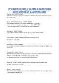 EPIC NAVIGATION &plus; EXAMS A QUESTIONS WITH CORRECT ANSWERS 2026