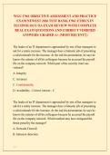 WGU C961 OBJECTIVE ASSESSMENT AND PRACTICE &NewLine;EXAM NEWEST 2026 TEST BANK&vert; C961 ETHICS IN &NewLine;TECHNOLOGY OA EXAM REVIEW WITH COMPLETE &NewLine;REAL EXAM QUESTIONS AND CORRECT VERIFIED &NewLine;ANSWERS&sol; ALREADY GRADED A&plus; &lpar;MOST RECENT&excl;&excl;&rpar; 