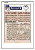 EXIT HESI V1 Exam 2026 &vert; 171 Questions & Verified Answers &vert; Latest Update &vert; Graded A&plus;
