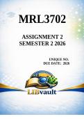 MRL3702 Assignment 2 Semester 2 2026