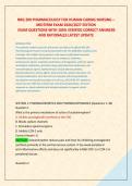 NRG 200 PHARMACOLOGY FOR HUMAN CARING NURSING &ndash; &NewLine;MIDTERM EXAM 2026&sol;2027 EDITION  &NewLine; EXAM QUESTIONS WITH 100&percnt; VERIFIED CORRECT ANSWERS &NewLine;AND RATIONALES LATEST UPDATE 