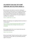 ATLS PRETEST EXAM 2026 TEST SCRIPT&NewLine;QUESTIONS AND SOLUTIONS GRADED A&plus;
