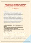 NABIP CERTIFICATION FINAL EXAM 2026 &vert; ACTUAL AND &NewLine;CURRENTLY TESTING WITH VERIFIED ANSWERS AND &NewLine;RATIONALES &vert; EXPERT VERIFIED FOR GUARANTEED PASS &vert; &NewLine;LATEST UPDATE 