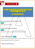 NR565 &sol; NR 565 Advanced Pharmacology Fundamentals &NewLine;Final Exam - Chamberlain &NewLine;100&percnt; Guarantee Pass