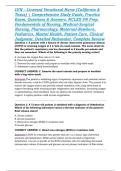 LVN &ndash; Licensed Vocational Nurse &lpar;California & Texas&rpar; &vert; Comprehensive Study Guide&comma; Practice Exam&comma; Questions & Answers&comma; NCLEX-PN Prep&comma; Fundamentals of Nursing&comma; Medical-Surgical Nursing&comma; Pharmacology&comma; Maternal-Newborn&comma; Pediatrics&comma; Mental Health&comma; Patient Care