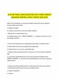 NUR 504 FINAL EXAM QUESTIONS WITH 100&percnt; CORRECT&NewLine;ANSWERS VERIFIED LATEST UPDATE 2026-2027