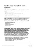 Florida Real Estate License Exam Practice Test 3&colon; 100 Questions with Verified Answers & Explanations &lpar;Graded A&plus;&rpar; LATEST