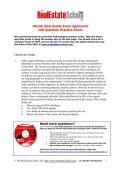 Florida Real Estate License Exam&colon; 100 Practice Questions with Verified Answers and Explanations Graded A&plus; LATEST