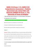 NURS 5130 Exam 1 V1&ndash;V3 &vert; NURS 5130 Comprehensive Assessment &ndash; Pediatric Assessment Lab &vert; The University of Texas at Arlington &vert; Actual Q&A with Rationale &lpar;NURS5130 Exam 1&rpar;
