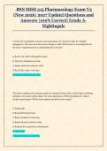 BSN HESI 315 Pharmacology Exam V3 2026-2027&colon; Practice Questions with Verified Answers and Rationales Graded A&plus; LATEST