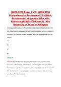 NURS 5130 Exam 2 V2 &vert; NURS 5130 &NewLine;Comprehensive Assessment &ndash; Pediatric &NewLine;Assessment Lab &vert; Actual Q&A with &NewLine;Rationale &lpar;NURS5130 Exam 2&rpar; &vert; The &NewLine;University of Texas at Arlington