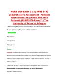 NURS 5130 Exam 2 V1&ndash;V3 &vert; NURS 5130 Comprehensive Assessment &ndash; Pediatric Assessment Lab &vert; The University of Texas at Arlington &vert; Actual Q&A with Rationale &lpar;NURS5130 Exam 2&rpar;