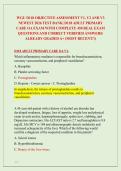 WGU D118 OBJECTIVE ASSESSMENT V1&comma; V2 AND V3 &NewLine;NEWEST 2026 TEST BANK&vert; D118 ADULT PRIMARY &NewLine;CARE OA EXAM WITH COMPLETE 450 REAL EXAM &NewLine;QUESTIONS AND CORRECT VERIFIED ANSWERS&sol; &NewLine;ALREADY GRADED A&plus; &lpar;MOST RECENT&excl;&excl;&rpar; 