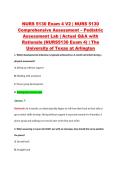 NURS 5130 Exam 4 V2 &vert; NURS 5130 &NewLine;Comprehensive Assessment &ndash; Pediatric &NewLine;Assessment Lab &vert; Actual Q&A with &NewLine;Rationale &lpar;NURS5130 Exam 4&rpar; &vert; The &NewLine;University of Texas at Arlington