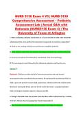NURS 5130 Exam 4 V1&ndash;V3 &vert; NURS 5130 Comprehensive Assessment &ndash; Pediatric Assessment Lab &vert; The University of Texas at Arlington &vert; Actual Q&A with Rationale &lpar;NURS5130 Exam 4&rpar;
