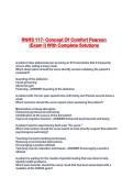 RNRS 117- Concept Of Comfort Pearson &lpar;Exam I&rpar; With Complete Solutions