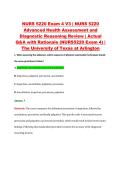 NURS 5220 Exam 4 V1&ndash;V3 &vert; NURS 5220 Advanced Health Assessment and Diagnostic Reasoning Review &vert; The University of Texas at Arlington &vert; Actual Q&A with Rationale &lpar;NURS5220 Exam 4&rpar;