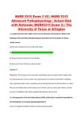 NURS 5315 Exam 3 V2 &vert; NURS 5315 &NewLine;Advanced Pathophysiology &vert; Actual Q&A &NewLine;with Rationale &lpar;NURS5315 Exam 3&rpar; &vert; The &NewLine;University of Texas at Arlington 