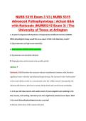 NURS 5315 Exam 3 V3 &vert; NURS 5315 &NewLine;Advanced Pathophysiology &vert; Actual Q&A &NewLine;with Rationale &lpar;NURS5315 Exam 3&rpar; &vert; The &NewLine;University of Texas at Arlington 
