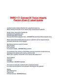 RNRS 117- Concept Of Tissue Integrity Pearson &lpar;Exam I&rpar; Latest Update