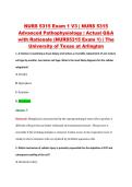 NURS 5315 Exam 1 V1&ndash;V3 &vert; NURS 5315 Advanced Pathophysiology &vert; The University of Texas at Arlington &vert; Actual Q&A with Rationale &lpar;NURS5315 Exam 1&rpar;