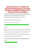 NURS 5315 Exam 2 V2 &vert; NURS 5315 &NewLine;Advanced Pathophysiology &vert; Actual Q&A &NewLine;with Rationale &lpar;NURS5315 Exam 2&rpar; &vert; The &NewLine;University of Texas at Arlington