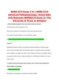 NURS 5315 Exam 3 V1&ndash;V3 &vert; NURS 5315 Advanced Pathophysiology &vert; The University of Texas at Arlington &vert; Actual Q&A with Rationale &lpar;NURS5315 Exam 3&rpar;
