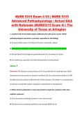 NURS 5315 Exam 4 V3 &vert; NURS 5315 &NewLine;Advanced Pathophysiology &vert; Actual Q&A &NewLine;with Rationale &lpar;NURS5315 Exam 4&rpar; &vert; The &NewLine;University of Texas at Arlington