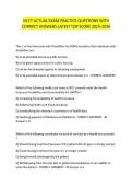 NCCT ACTUAL EXAM PRACTICE QUESTIONS WITH&NewLine;CORRECT ANSWERS LATEST TOP SCORE 2025-2026