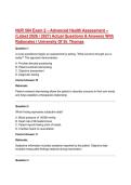 NUR 504 Exam 2 &ndash; Advanced Health Assessment &ndash; &lpar;Latest 2026 &sol; 2027&rpar; Actual Questions & Answers With Rationales &vert; University Of St&period; Thomas