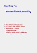 Intermediate Accounting Questions & Answers &vert; Complete Practice Test &vert; 2026&ndash;2027 Study Guide