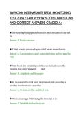 AWHONN INTERMEDIATE FETAL MONITORING&NewLine;TEST 2026 EXAM REVIEW SOLVED QUESTIONS&NewLine;AND CORRECT ANSWERS GRADED A&plus;